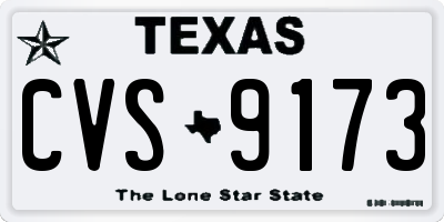 TX license plate CVS9173
