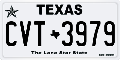 TX license plate CVT3979