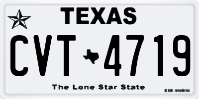 TX license plate CVT4719
