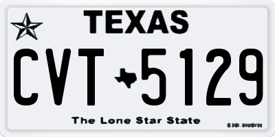 TX license plate CVT5129