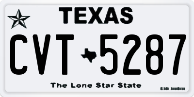 TX license plate CVT5287