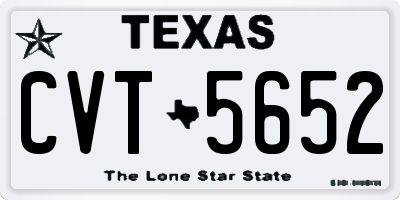 TX license plate CVT5652
