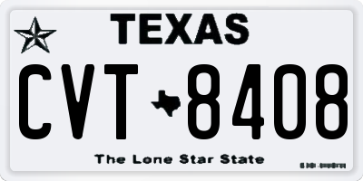 TX license plate CVT8408