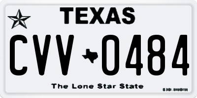 TX license plate CVV0484