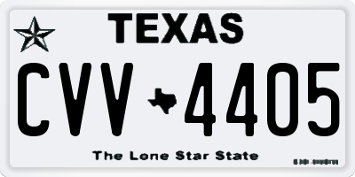 TX license plate CVV4405