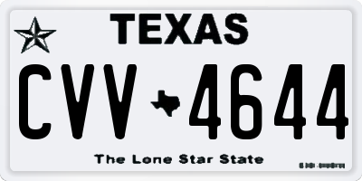 TX license plate CVV4644