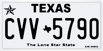 TX license plate CVV5790