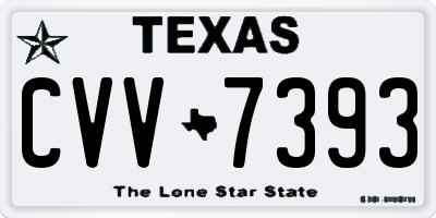 TX license plate CVV7393