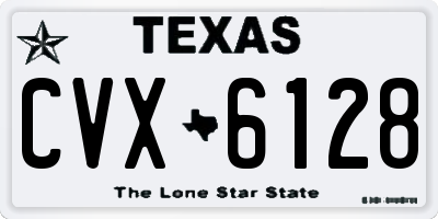 TX license plate CVX6128