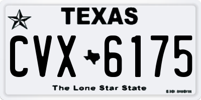 TX license plate CVX6175