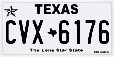 TX license plate CVX6176