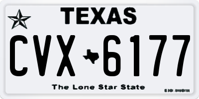 TX license plate CVX6177