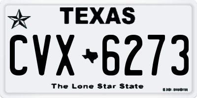 TX license plate CVX6273