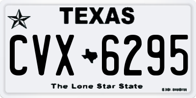 TX license plate CVX6295