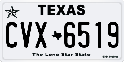 TX license plate CVX6519