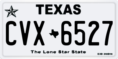 TX license plate CVX6527