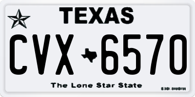 TX license plate CVX6570