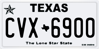 TX license plate CVX6900