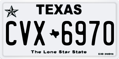 TX license plate CVX6970
