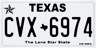TX license plate CVX6974