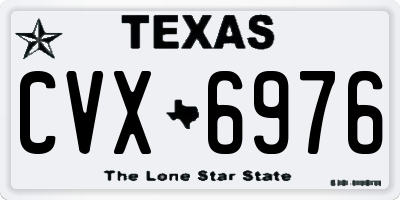 TX license plate CVX6976