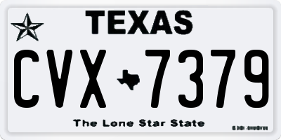 TX license plate CVX7379