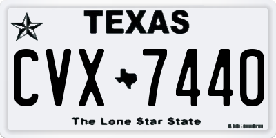 TX license plate CVX7440