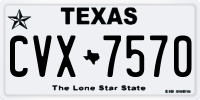 TX license plate CVX7570