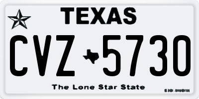 TX license plate CVZ5730