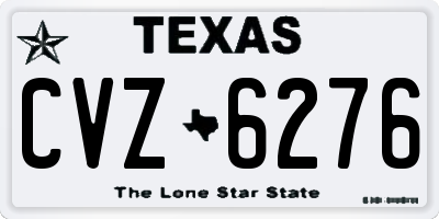 TX license plate CVZ6276