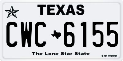 TX license plate CWC6155
