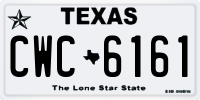 TX license plate CWC6161