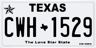 TX license plate CWH1529