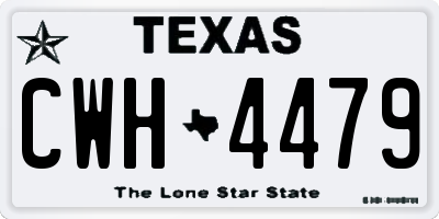 TX license plate CWH4479