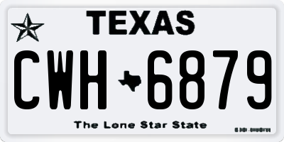 TX license plate CWH6879
