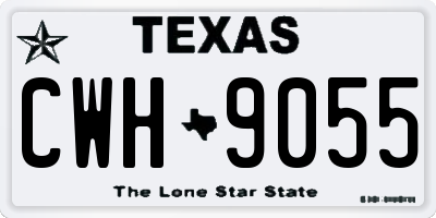 TX license plate CWH9055