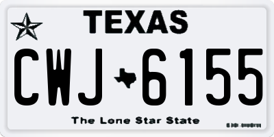 TX license plate CWJ6155