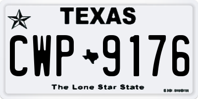 TX license plate CWP9176