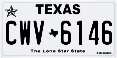 TX license plate CWV6146