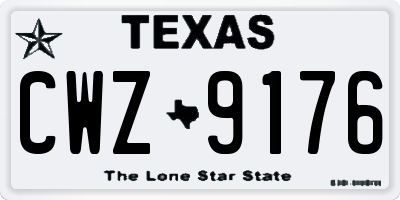 TX license plate CWZ9176