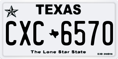 TX license plate CXC6570