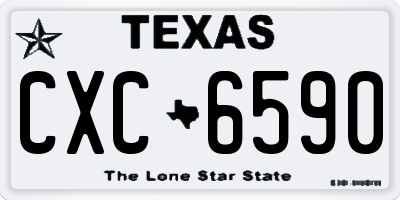 TX license plate CXC6590