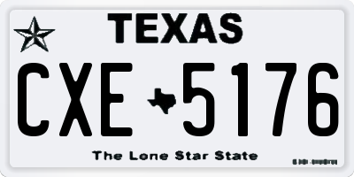 TX license plate CXE5176