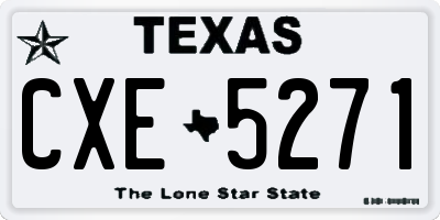 TX license plate CXE5271