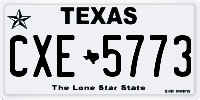 TX license plate CXE5773
