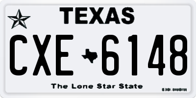 TX license plate CXE6148