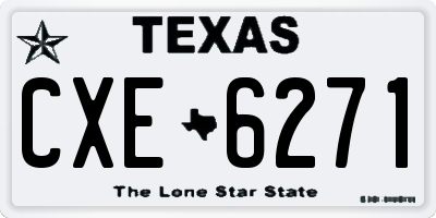 TX license plate CXE6271