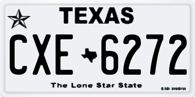 TX license plate CXE6272