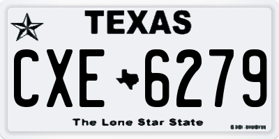 TX license plate CXE6279