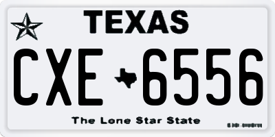 TX license plate CXE6556